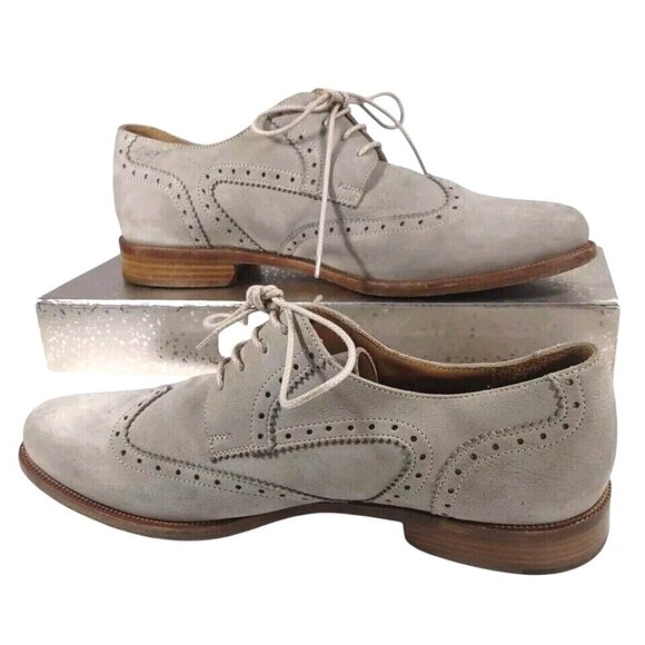 Harry\'s Of London Mens Gray Suede Wingtip Oxford Dress Shoes Sz EU 43 / … main image 9